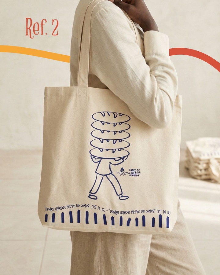 Tote bag diseño denles ustedes mismos de comer
